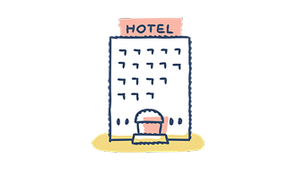 ホテルのイラスト